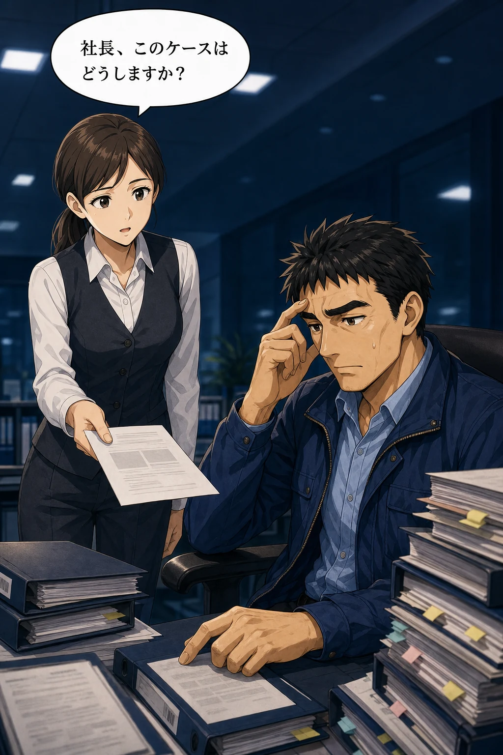 業務担当者から判断を求められ仕事が集中する社長