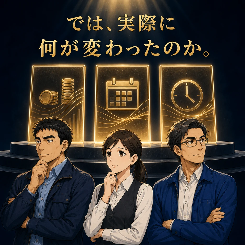 実際に何が変わったのか実績へつなぐ場面
