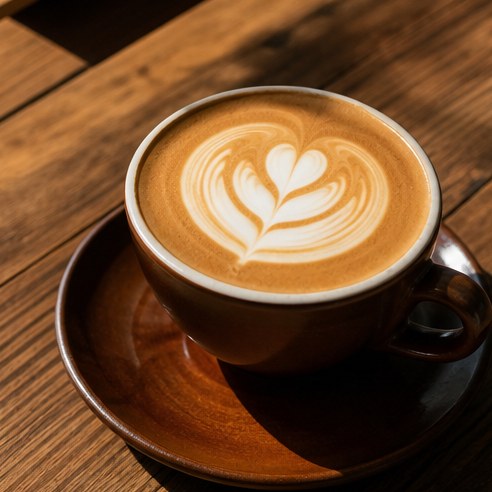 自家焙煎コーヒーのラテアート
