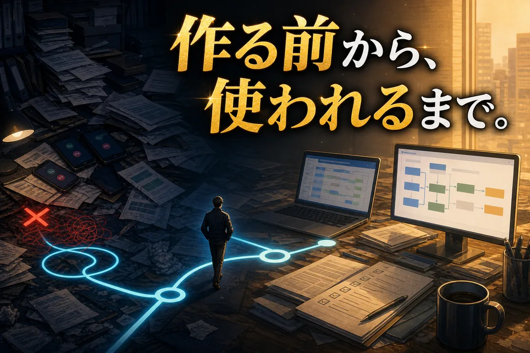 作る前から使われるまで続く伴走支援