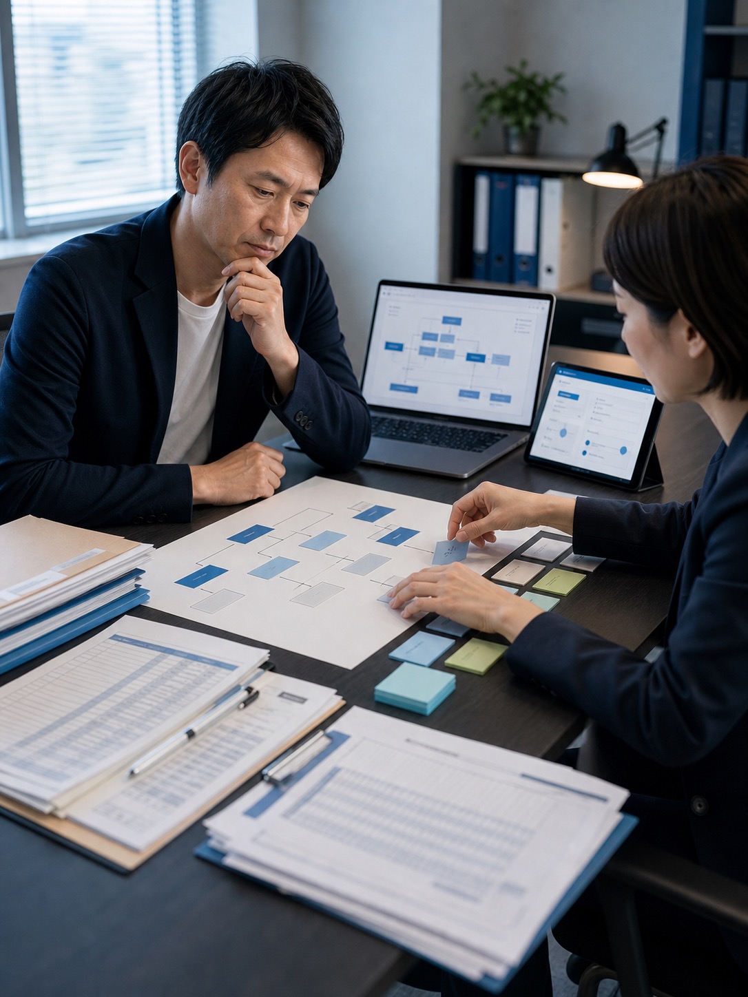 Excelや紙の業務をシステム化するイメージ