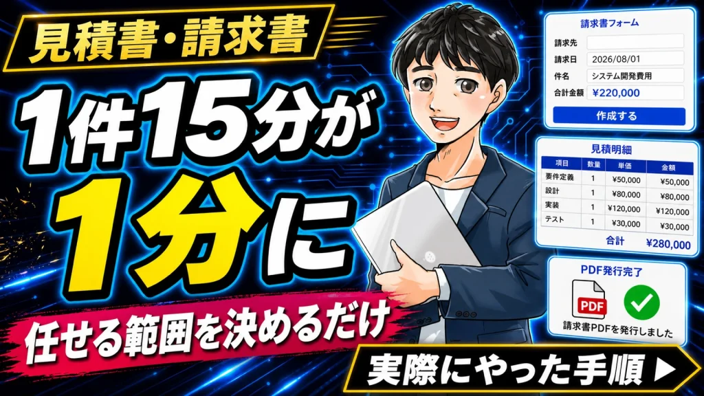 見積書・請求書のAI自動化 サムネイル