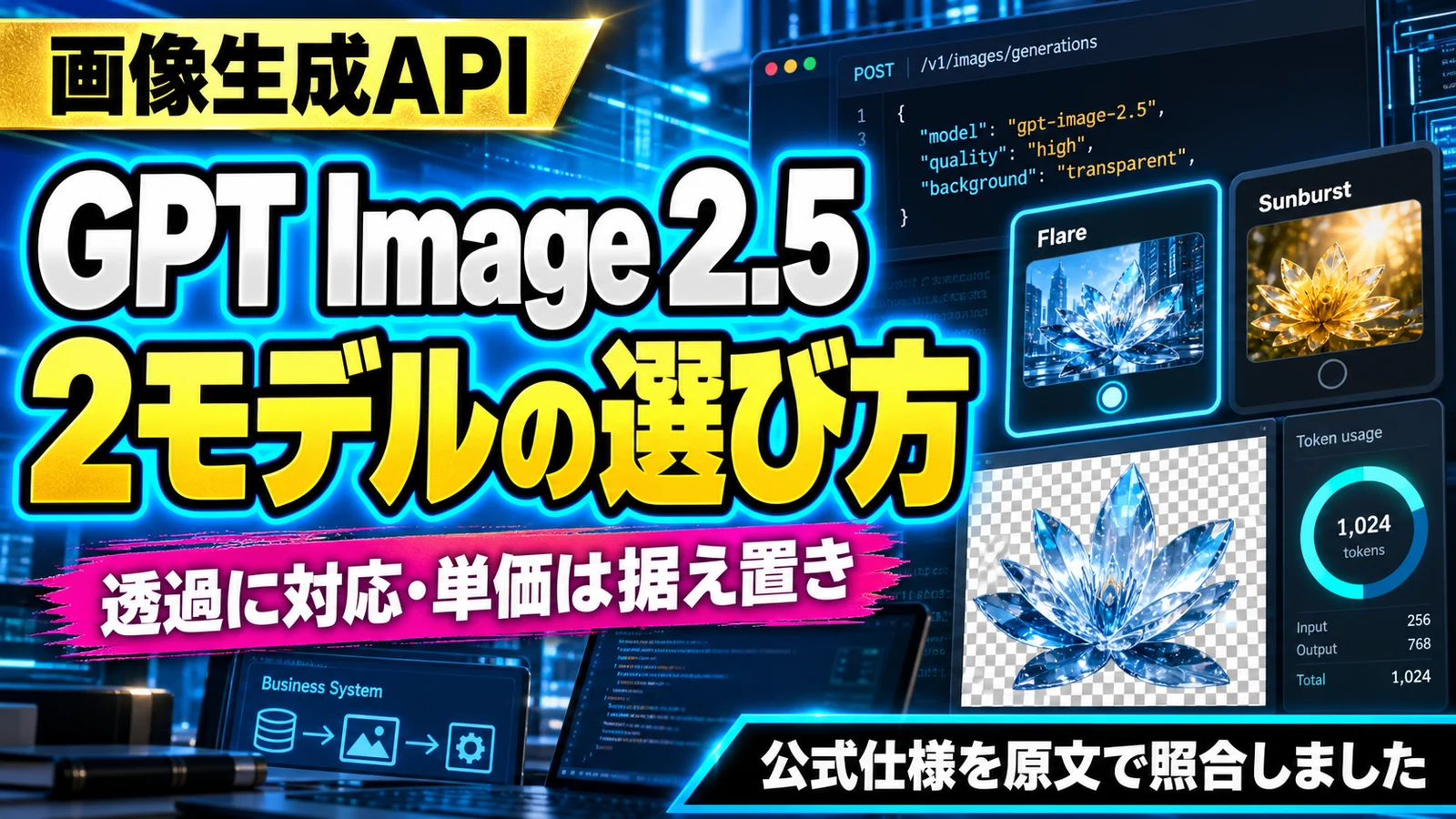 GPT Image 2.5の2モデルの選び方を示すサムネイル